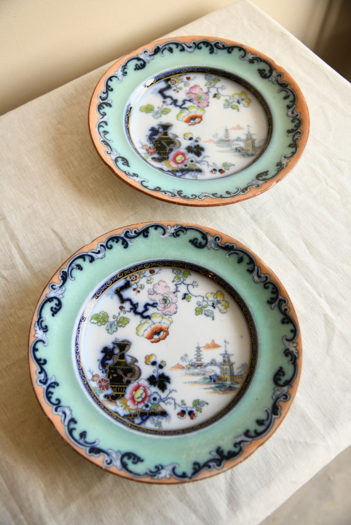 Pair Ironstone Plates