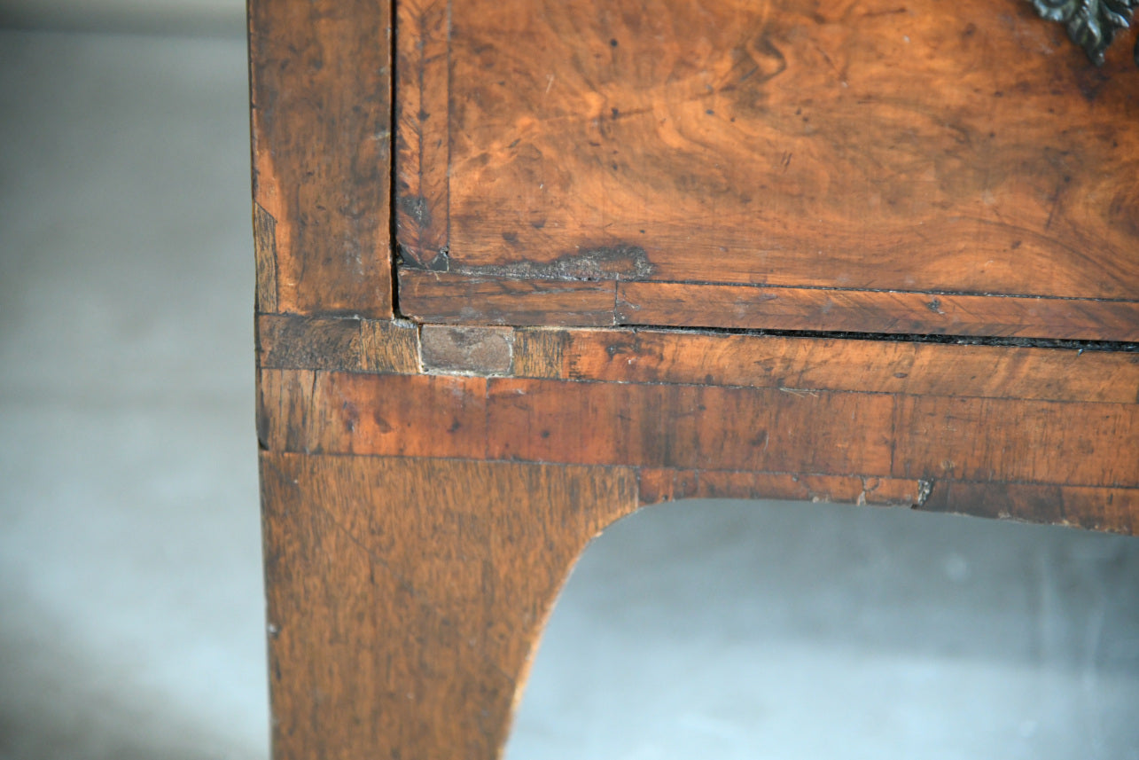 Antique Georgian Walnut Bureau Bookcase