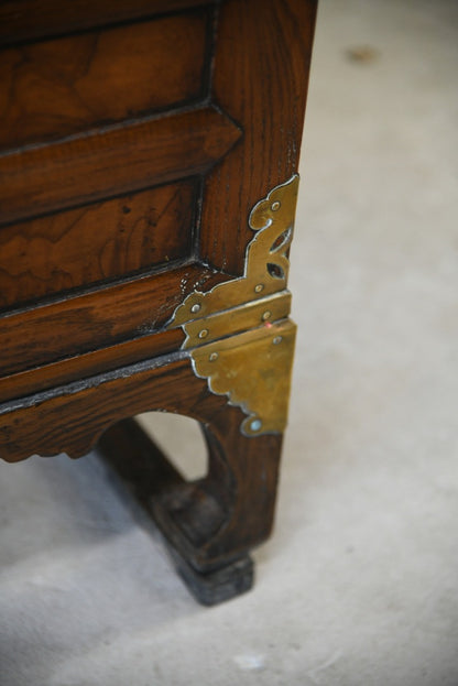 Korean Elm Side Cabinet