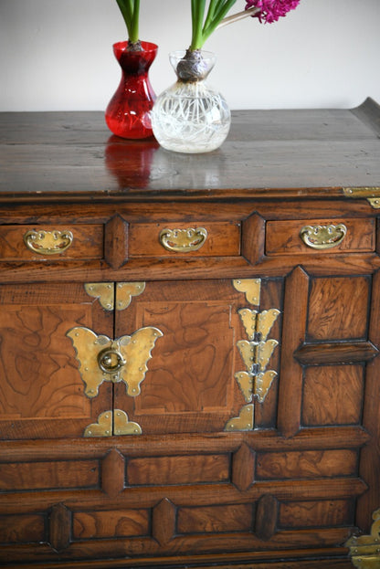 Korean Elm Side Cabinet