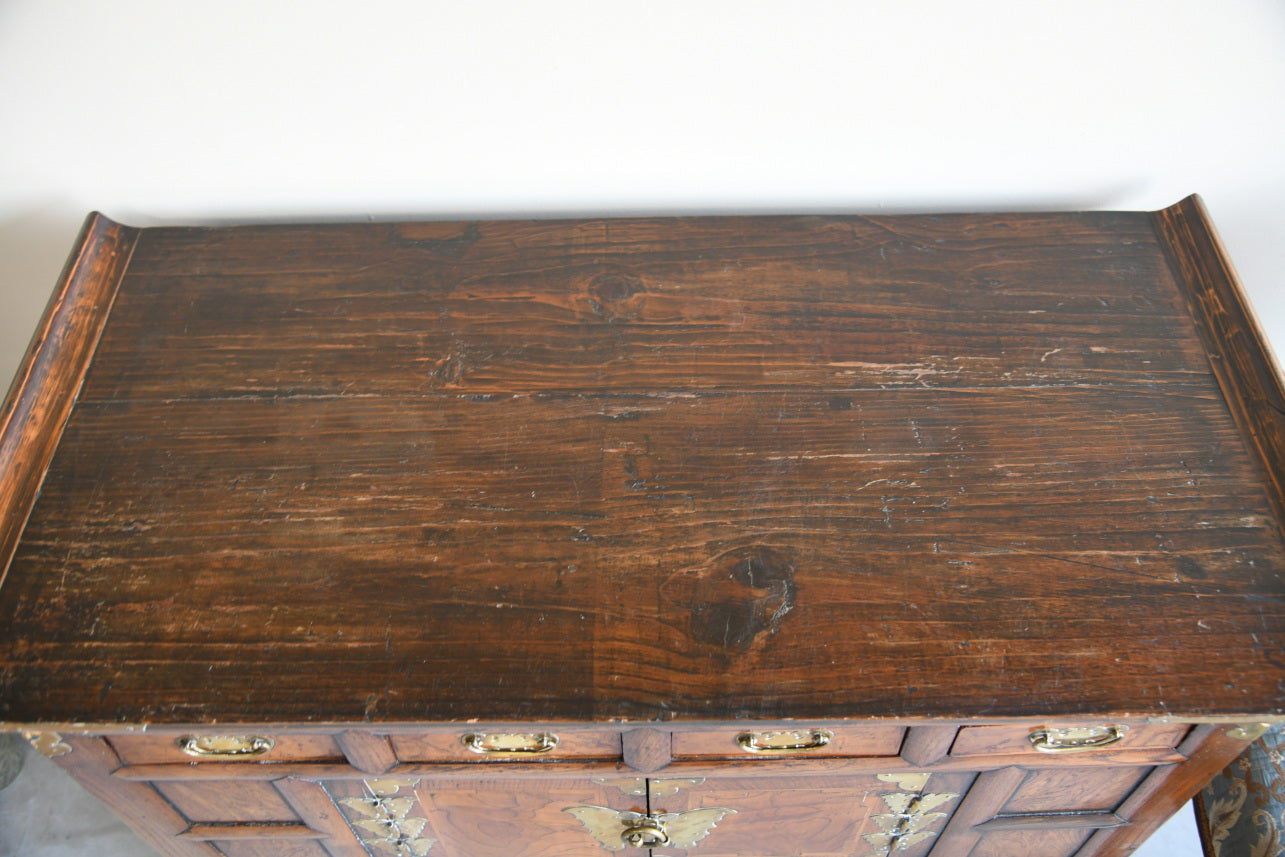 Korean Elm Side Cabinet