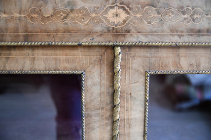 Antique Victorian Walnut Pier Cabinet