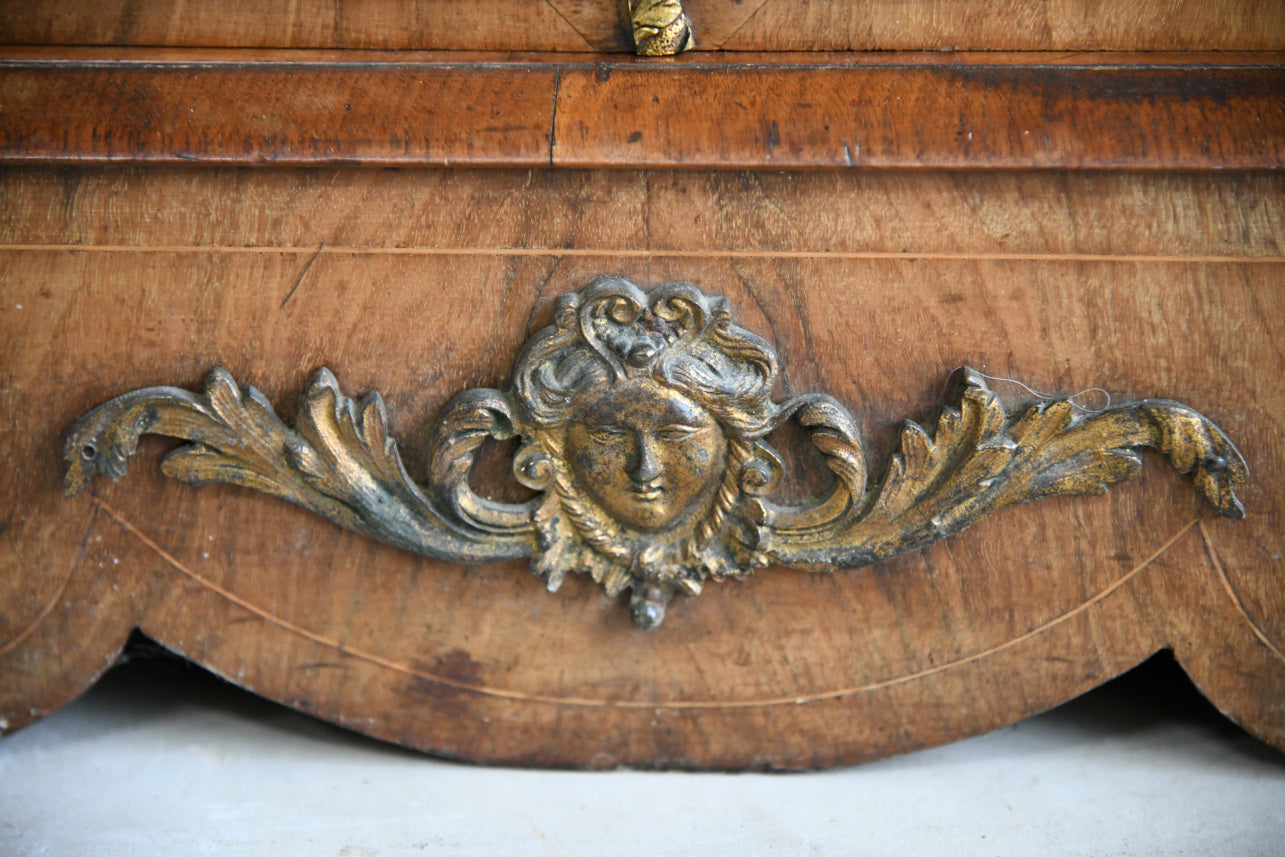 Antique Victorian Walnut Pier Cabinet