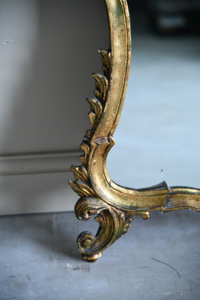 Large Rococo Style Gilt Mirror