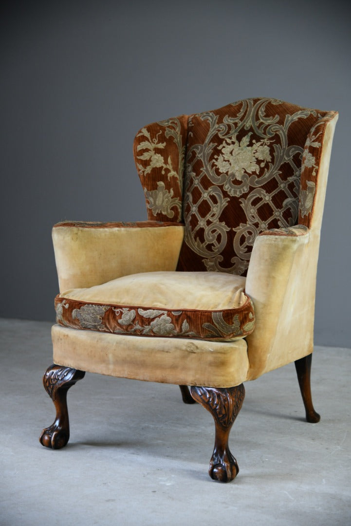 Georgian Style Wing Armchair