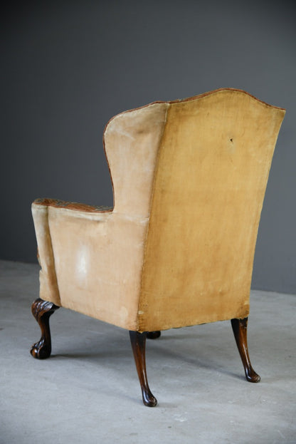 Georgian Style Wing Armchair