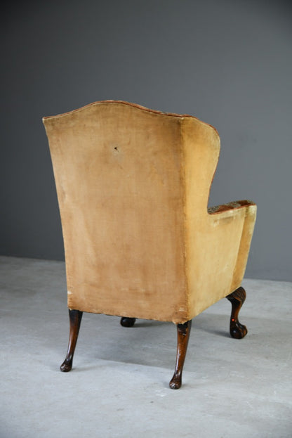 Georgian Style Wing Armchair