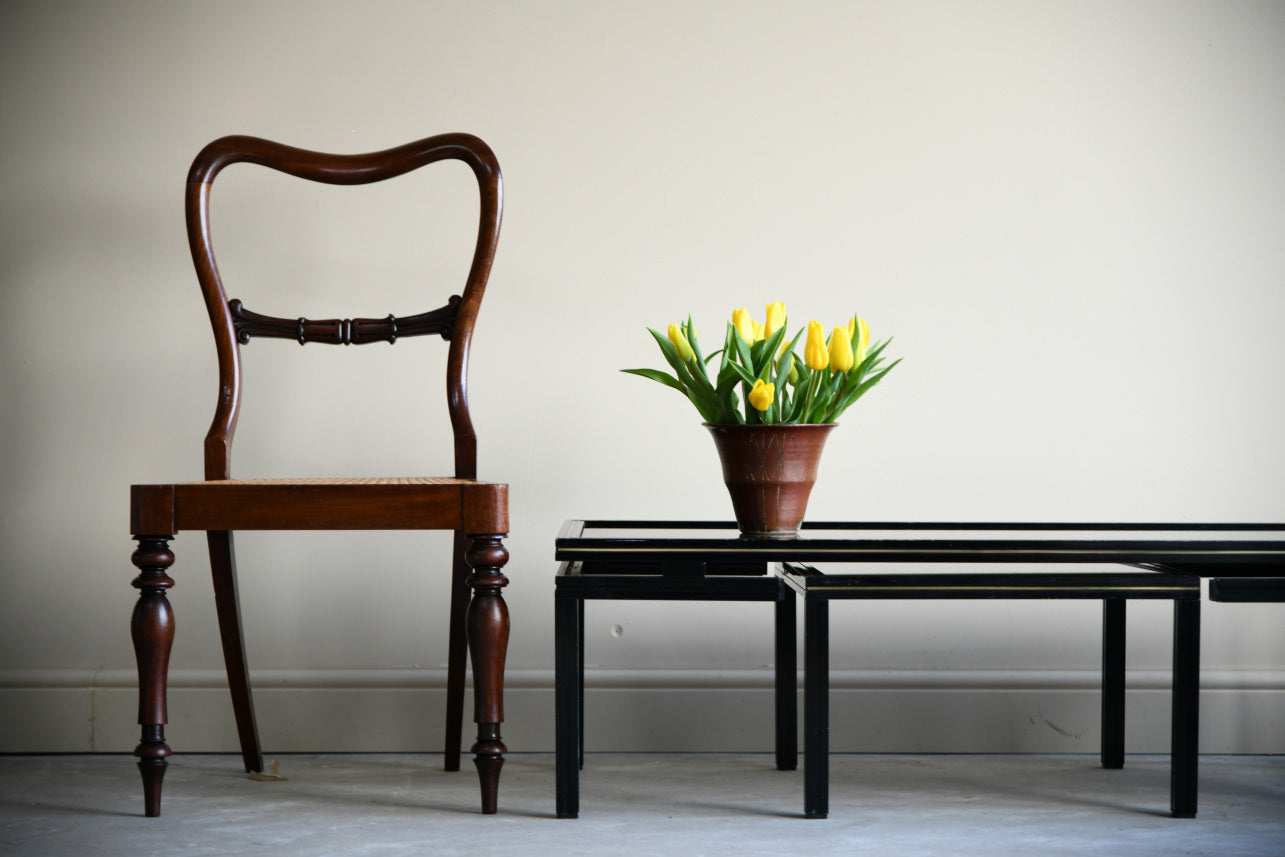 Single Caned Balloon Back Chair