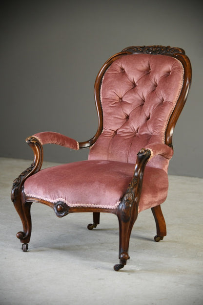 Victorian Open Arm Chair