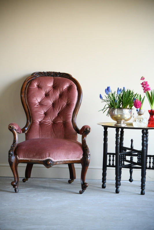 Victorian Open Arm Chair