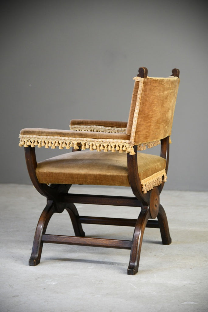 X Frame Throne Style Chair