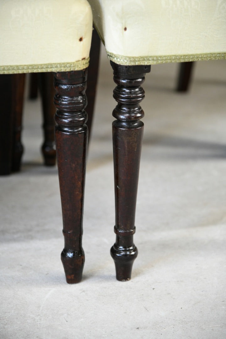 Set 8 Antique Mahogany Dining Chairs