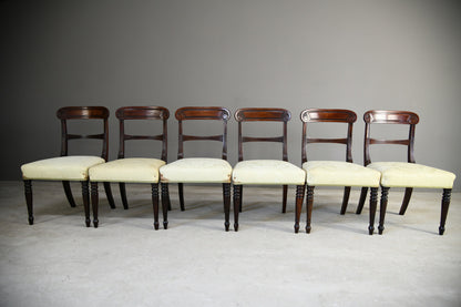 Set 8 Antique Mahogany Dining Chairs