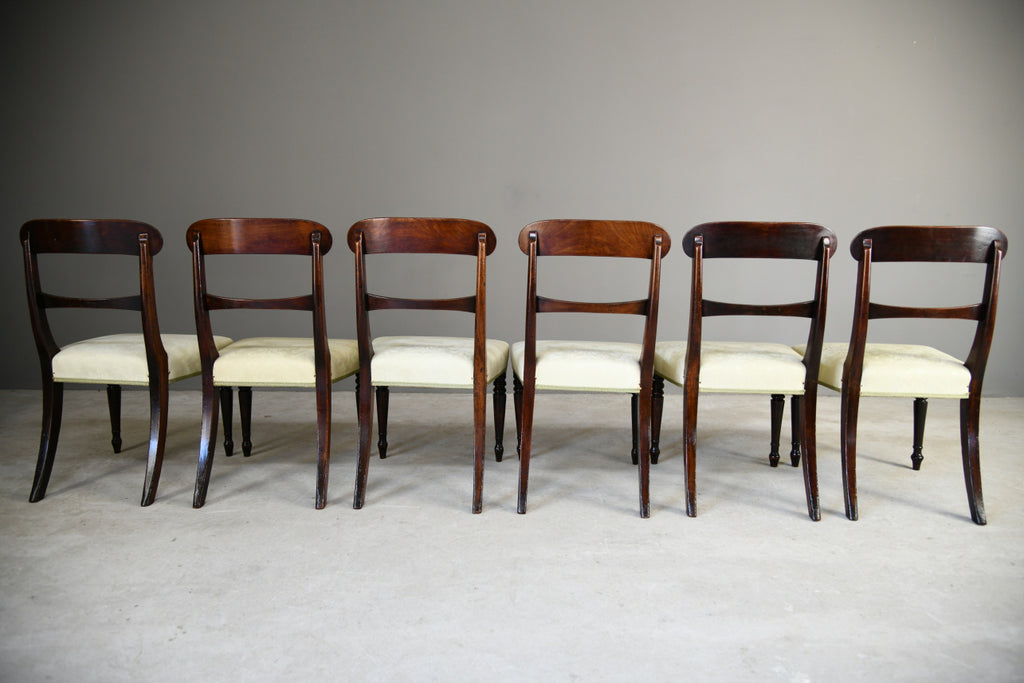 Set 8 Antique Mahogany Dining Chairs