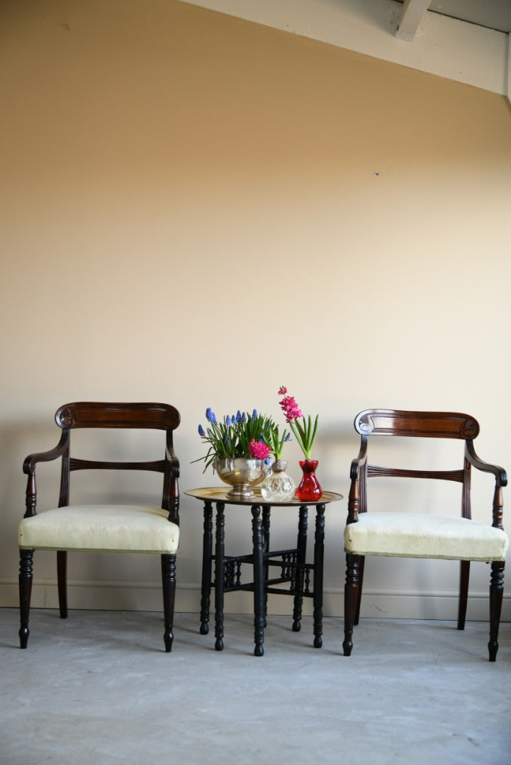 Set 8 Antique Mahogany Dining Chairs