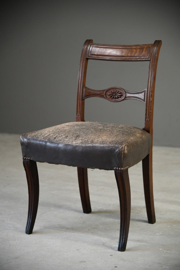 Mahogany Leather Dining Chair