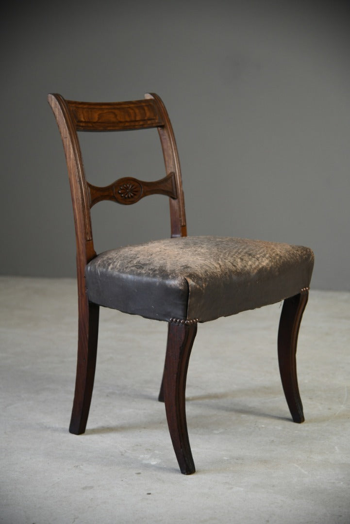 Mahogany Leather Dining Chair