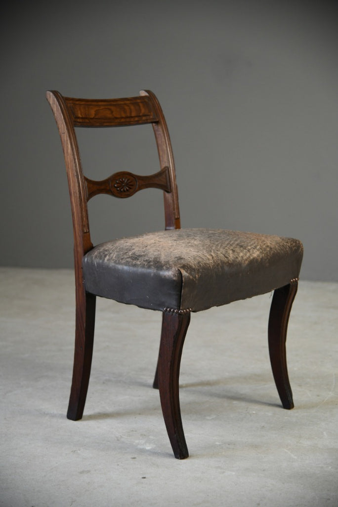 Mahogany Leather Dining Chair