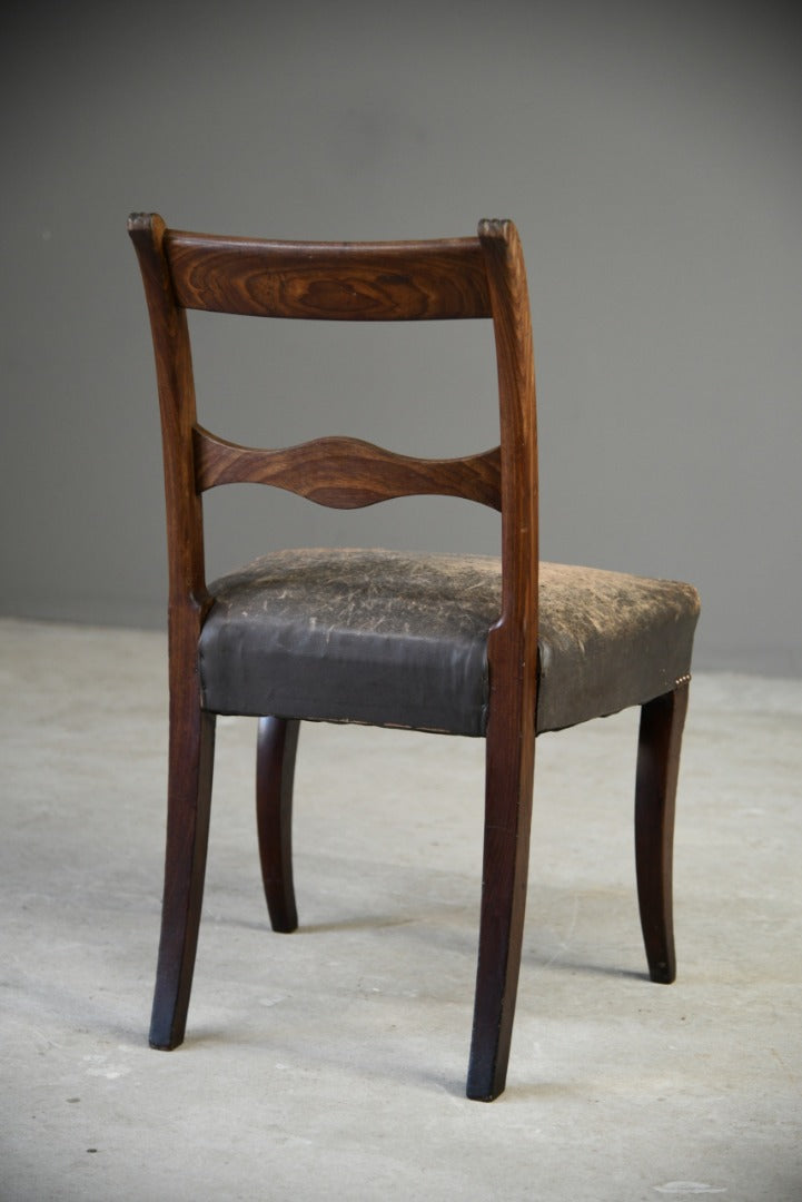 Mahogany Leather Dining Chair