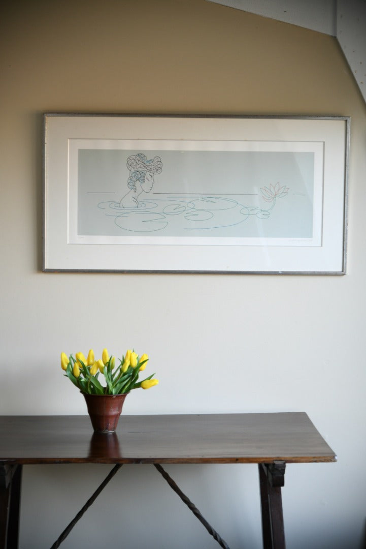 Contemporary Lithograph - Lily Pond