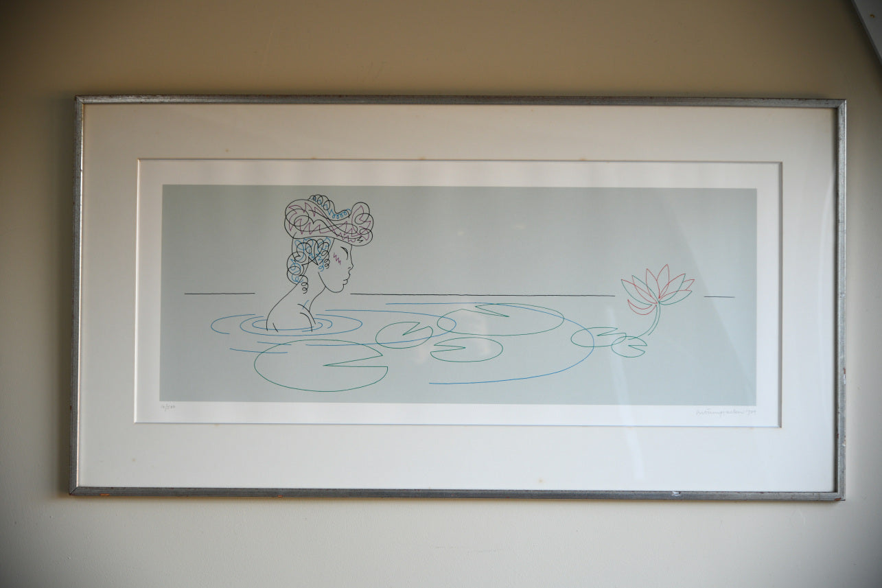 Contemporary Lithograph - Lily Pond