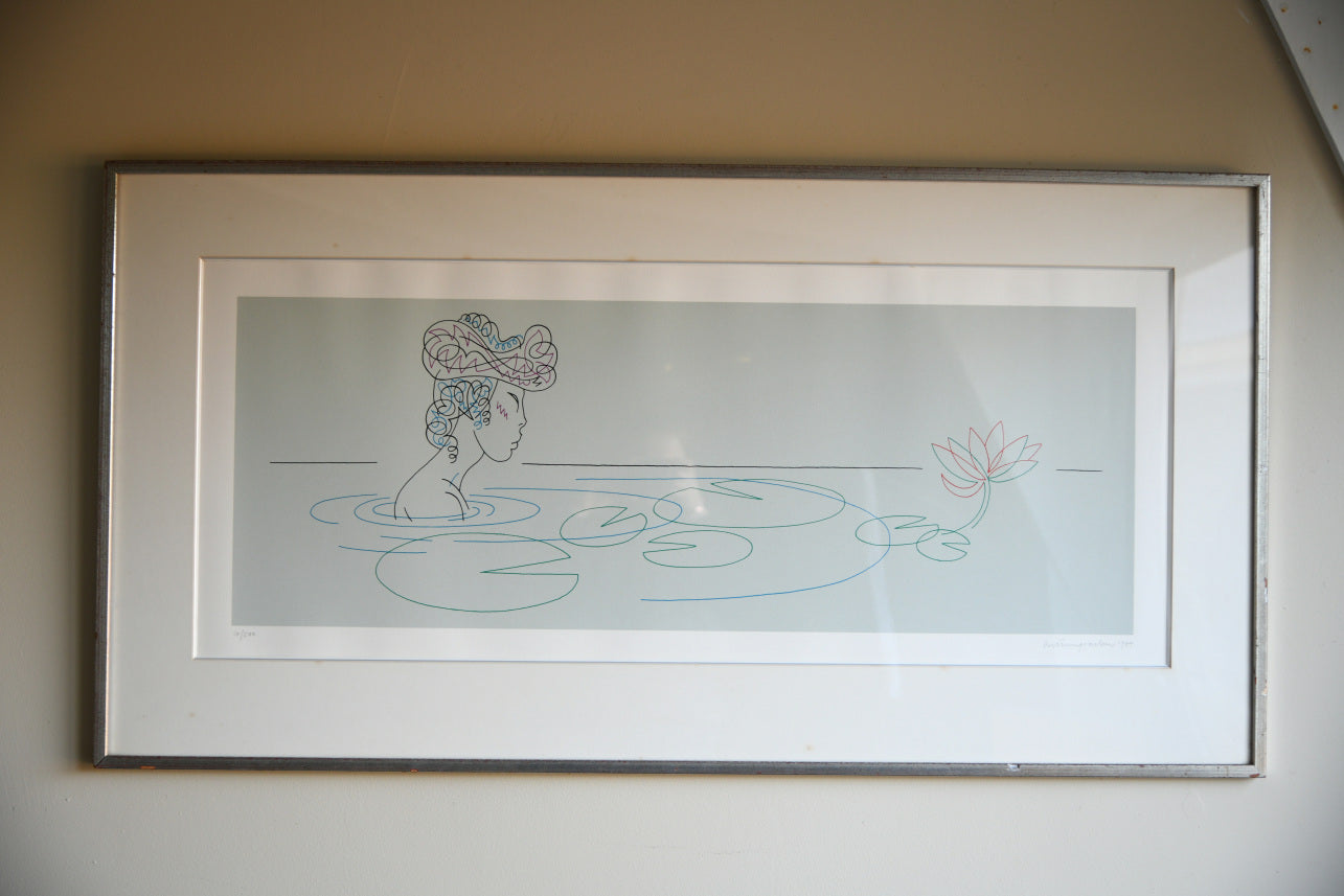 Contemporary Lithograph - Lily Pond