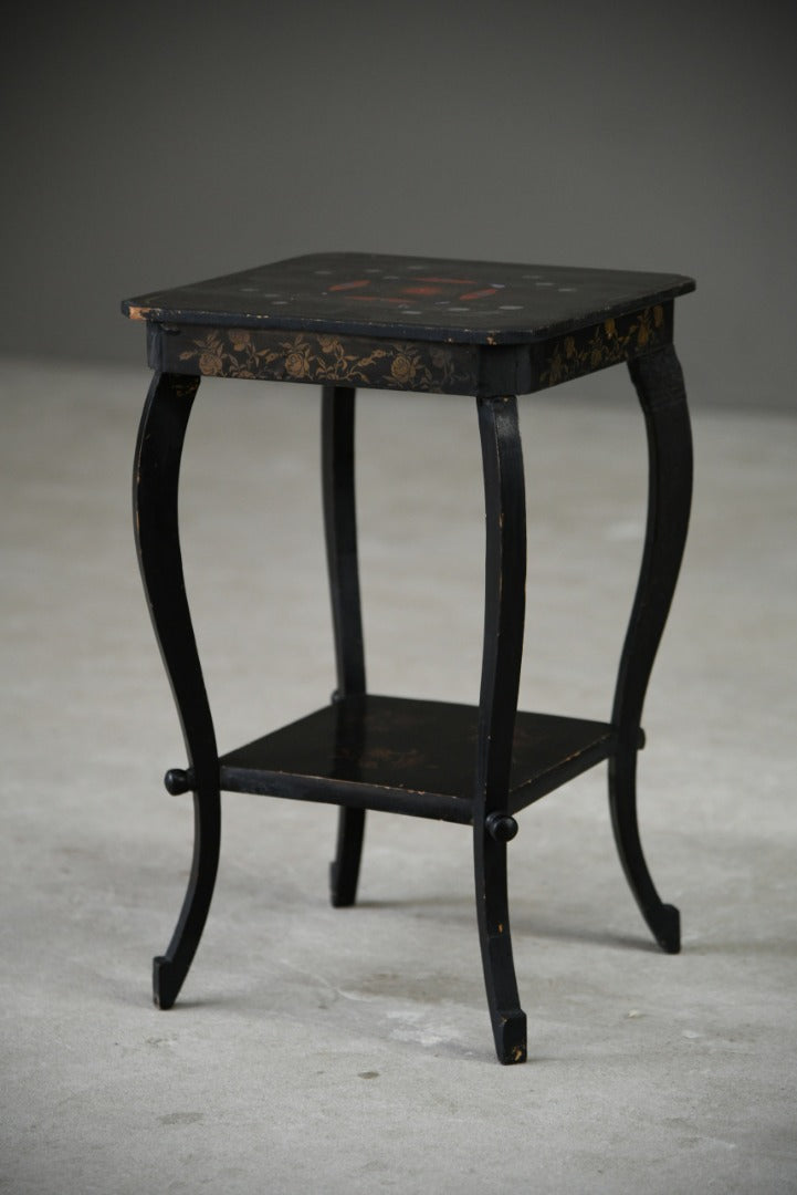 Oriental Black Lacquer Table