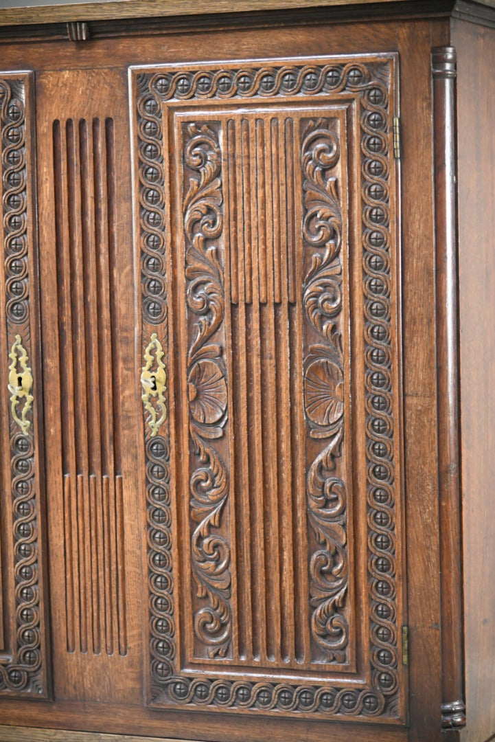 Carved Oak Cupboard