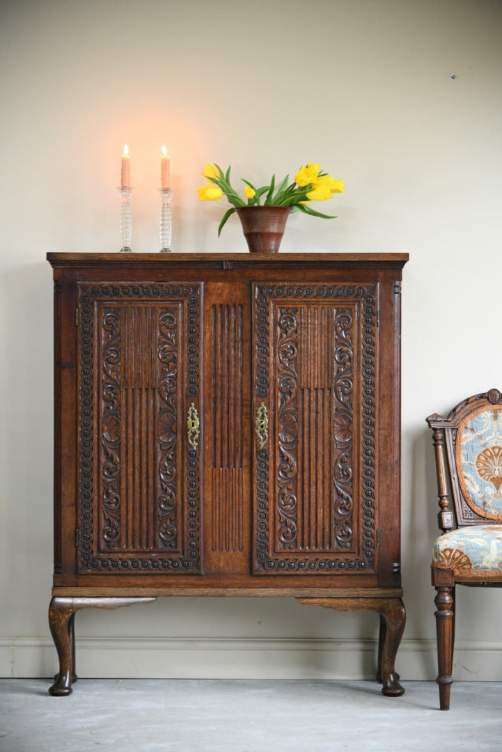 Carved Oak Cupboard