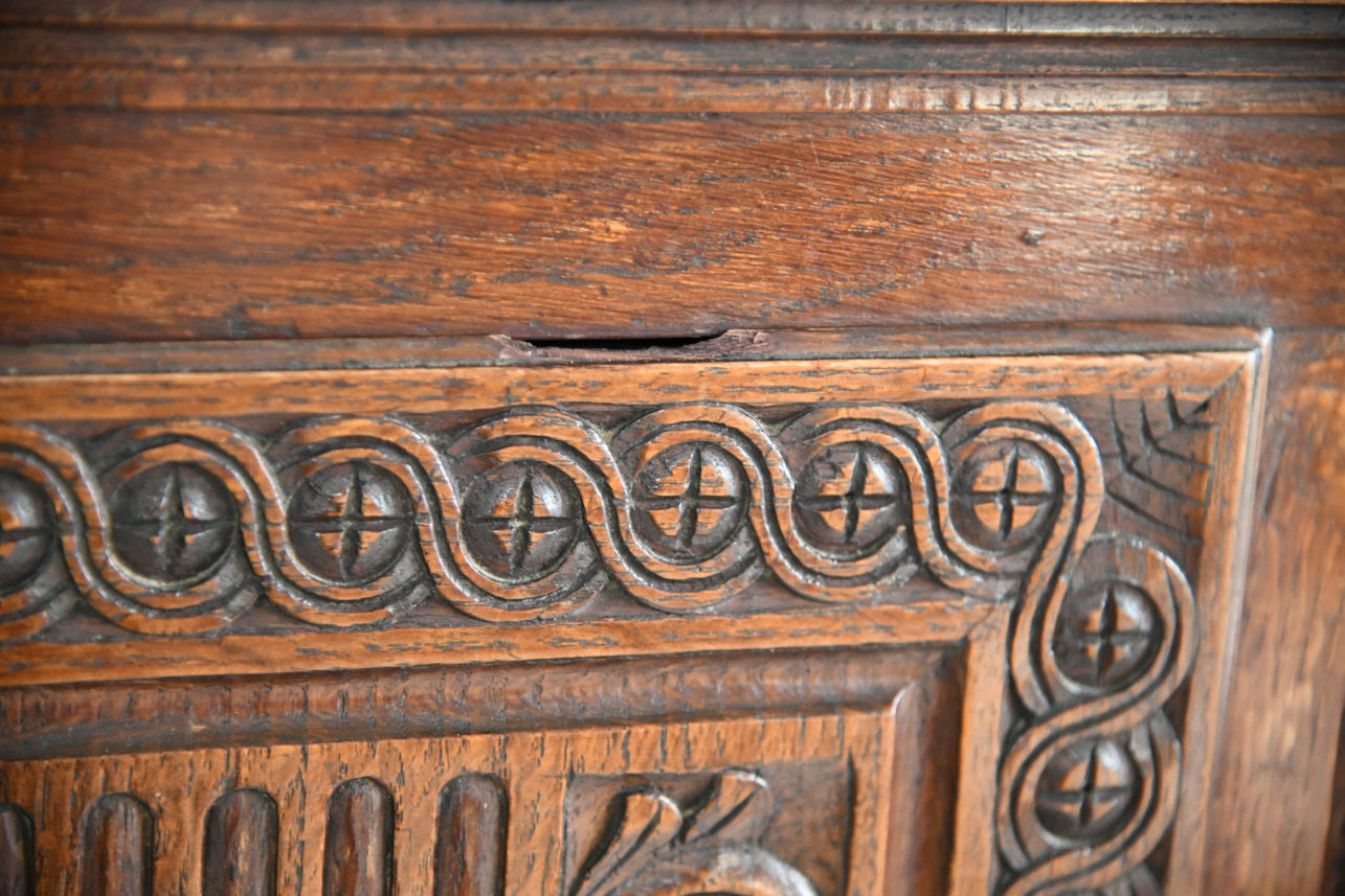 Carved Oak Cupboard