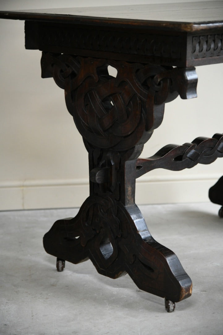 Dark Oak Celtic Knot Table