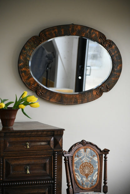 Antique Copper Mirror