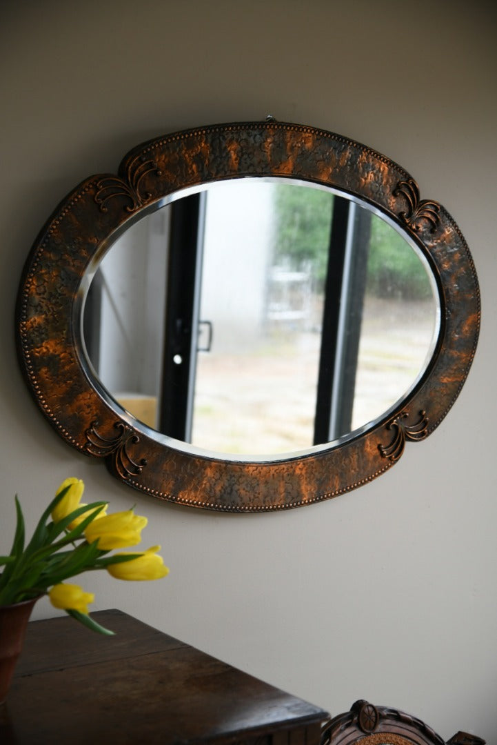 Antique Copper Mirror