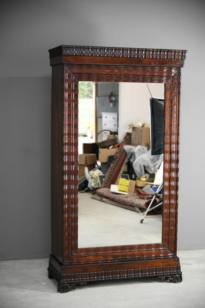 Antique Continental Rosewood Wardrobe