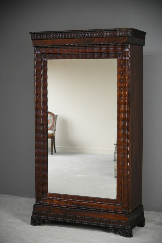 Antique Continental Rosewood Wardrobe