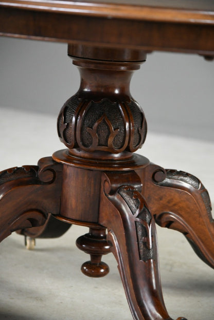 Victorian Oval Walnut Tilt Top Table