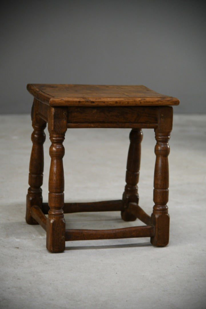 17th Century Style Oak Joint Stool