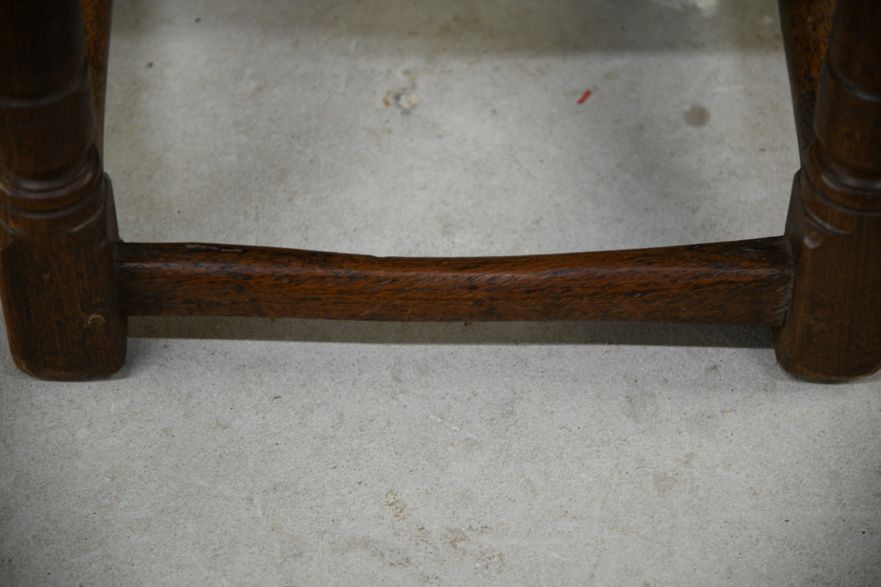 17th Century Style Oak Joint Stool