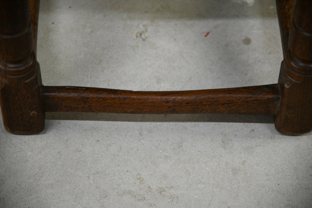 17th Century Style Oak Joint Stool
