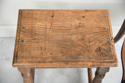 17th Century Style Oak Joint Stool