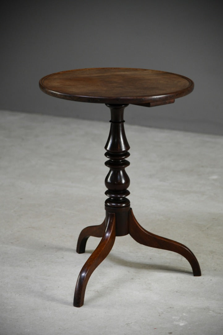 Mahogany Tripod Dish Top Table