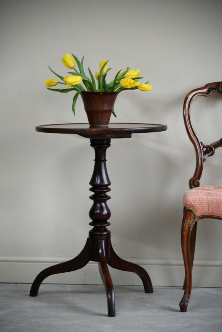 Mahogany Tripod Dish Top Table