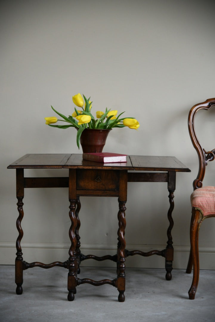 Queen Anne Style Drop Leaf Table