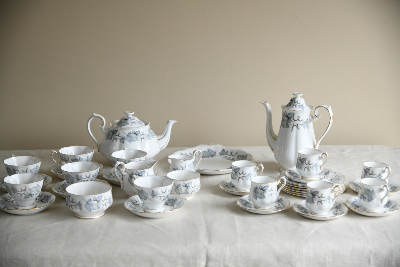 Royal Albert Silver Maple Coffee and Tea Set