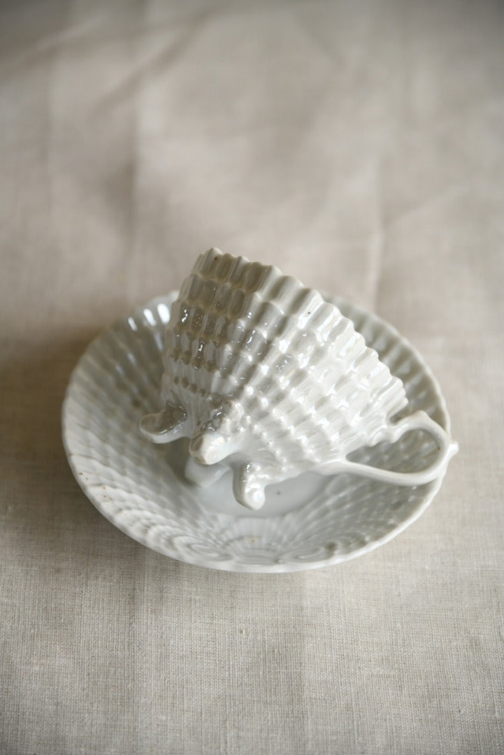 Lustre Ware Shell Cup and Saucer