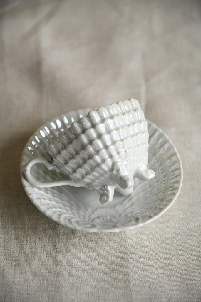 Lustre Ware Shell Cup and Saucer