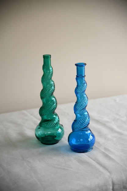 Pair Glass Bottles