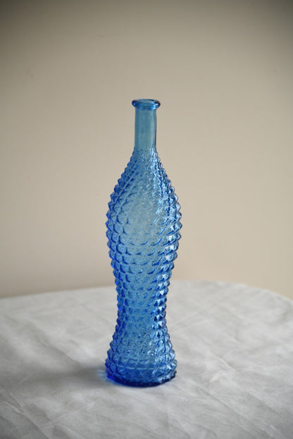 Large Blue Glass Bottle