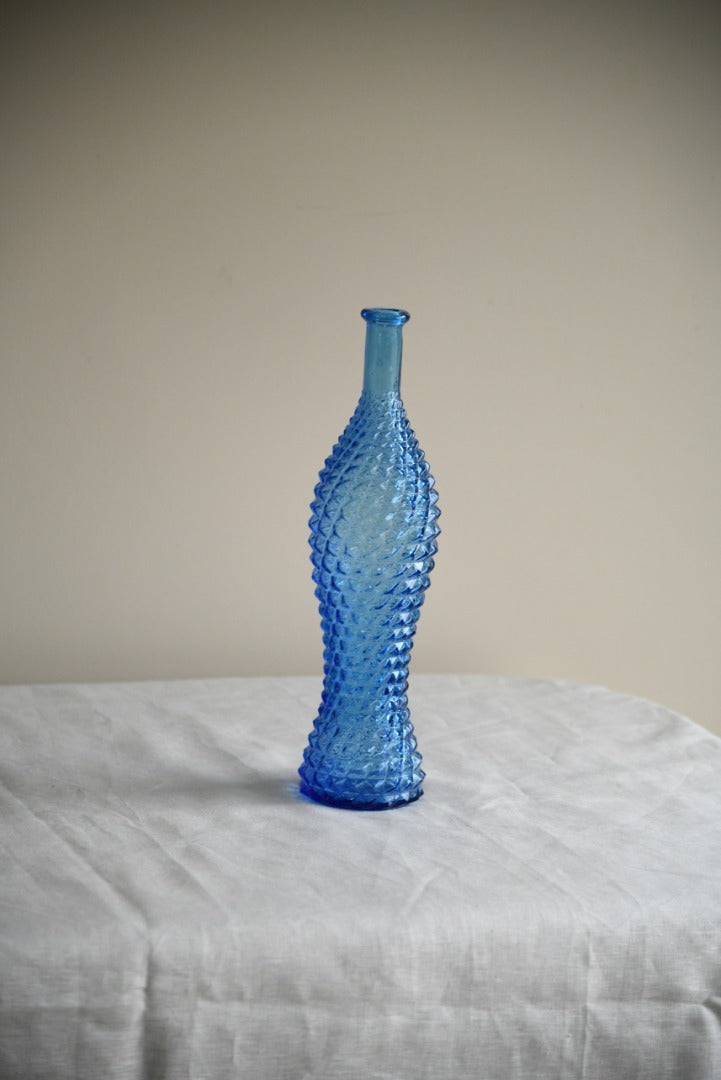 Large Blue Glass Bottle