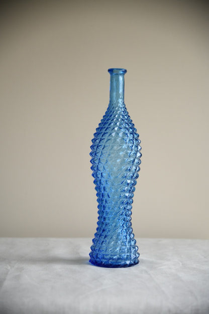 Large Blue Glass Bottle